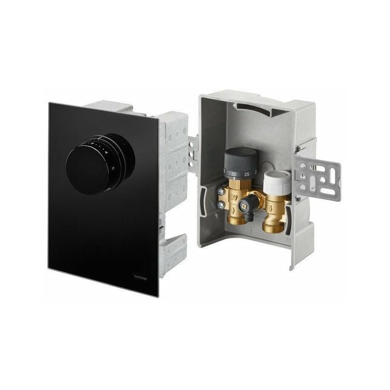 

Oventrop - UNIBOX T-RTL, CUBIERTA DE VIDRIO NEGRO