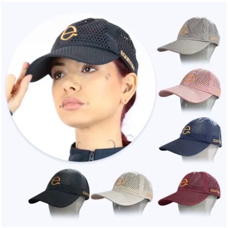 Unica, Beige: Cappellino Unisex  modello Drilled con visiera semirigida e  tessuto traforato