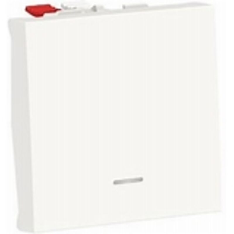 Schneider Electric - Interrupteur va et vient avec voyant 10A connexion rapide - Aluminium - Unica - Schneider