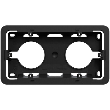 Unica - boîte en saillie - anthracite - 2 postes (NU840454)