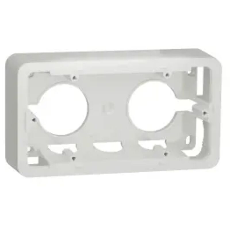 Schneider unica boîte en saillie 2 postes 4 modules blanc - NU840418