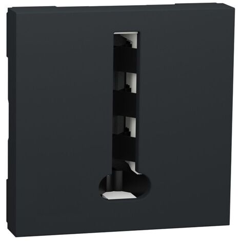 Unica - conjoncteur téléphone en T - 8 contacts - Anthracite - mécanisme seul (NU349654)