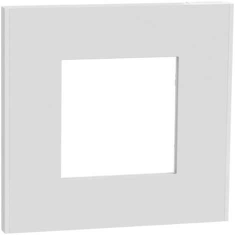 Unica Déco - Plaque de finition - Blanc - 1 poste (NU600218)