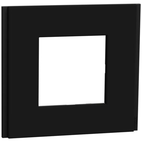 Unica Déco Signature - Plaque de finition - Gomme noire - 1P (NU600272)