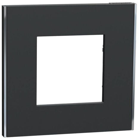 Unica Déco Subtil - Plaque de finition - Anthra liseré argent - 1P (NU600243)