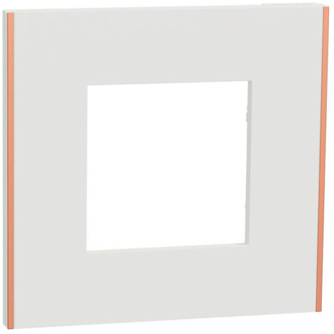 Unica Déco Subtil - Plaque de finition - Blanc liseré cuivre  - 1P (NU600242)