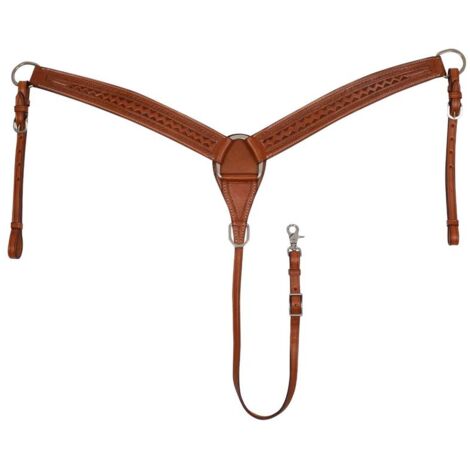 Unica, Marrone Chestnut: Pettorale western border stamp
