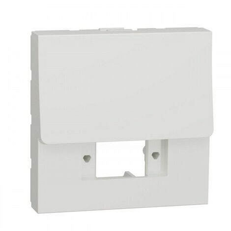 Unica - prise optique - LC duplex à compléter - 2 modules - blanc - méca seul (NU943918)