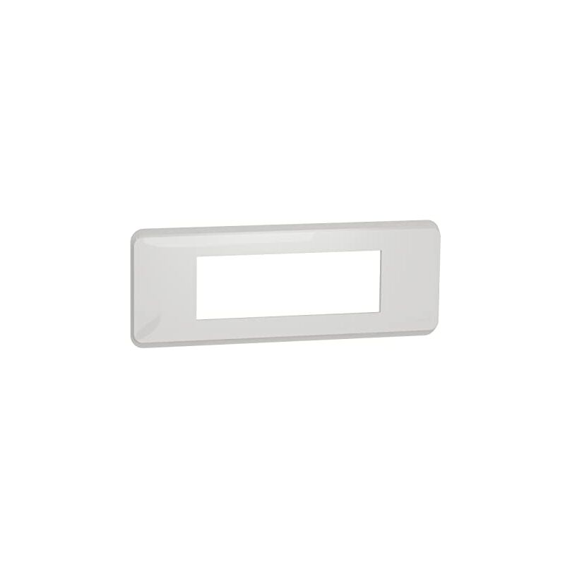 Schneider unica pro plaque de finition 6 modules blanc - NU411618