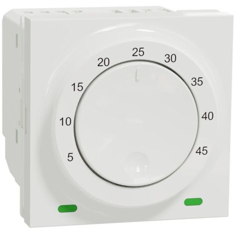 Unica - thermostat pour plancher chauffant - 10A - Blanc - méca seul (NU350318)
