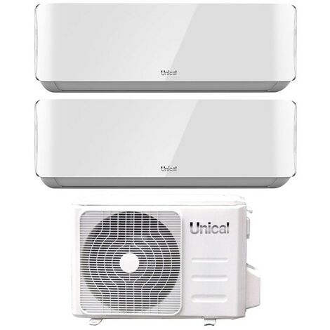 Unical Dual Split rèversible Air Conditioner AIR CRISTAL 13+13 series with XMX2 18HE R-32 Wi-Fi Optional 13000+13000