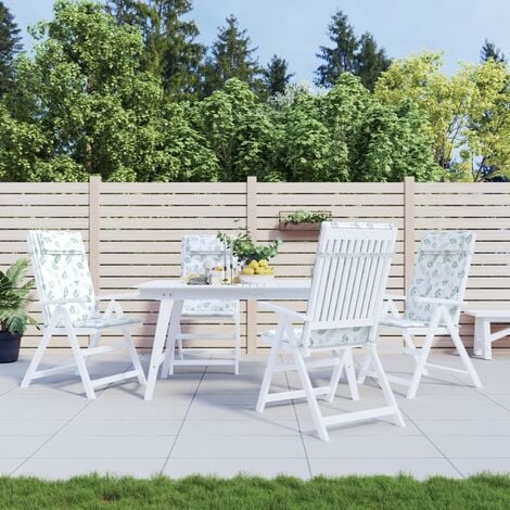 Set 6 cuscini con schienale per sedia giardino POLY180 Bordeaux