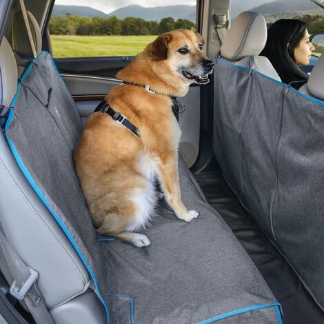 Amaca impermeabile per cane, Dewenxi Tech coprisedile posteriore con  fessura per allacciare la cintura di sicurezza, Coperta telo per proteggere