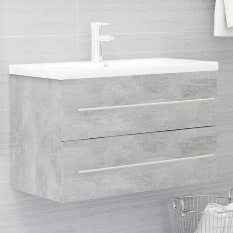 EASYCOMFORT Mobiletto Sottolavabo in MDF Bianco per Bagno Con 2 Ante  60x30x60cm