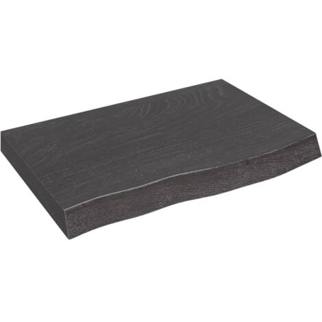 Unico Design Ripiano Muro Grigio Scuro 60x40x6 cm Massello Rovere Trattato 60x40x6 cm Magnifico it - Marrone79850