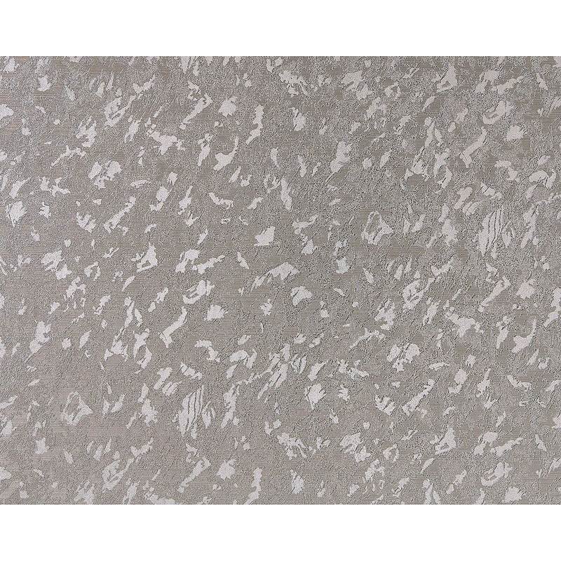 Unicolour wallpaper wall Edem 9011-34 non-woven wallpaper embossed with decorative render look shiny silver grey 10.65 m2 (114 ft2) - silver