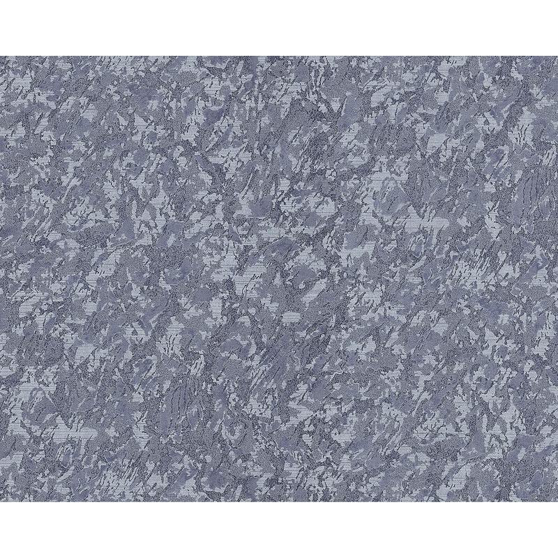 Unicolour wallpaper wall Edem 9076-27 non-woven wallpaper embossed with decorative render look and metallic effect grey pigeon-blue blue-grey 10.65