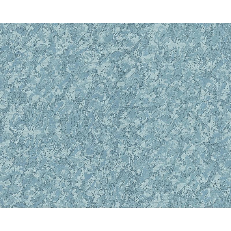 Unicolour wallpaper wall Edem 9076-29 non-woven wallpaper embossed with decorative render look and metallic effect blue turquoise 10.65 m2 (114 ft2)