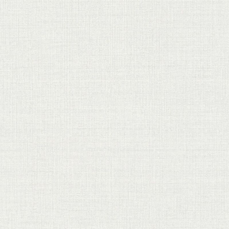 Profhome - Unicolour wallpaper wall 386943 hot embossed non-woven wallpaper slightly textured unicoloured matt white silver grey 5.33 m2 (57 ft2)