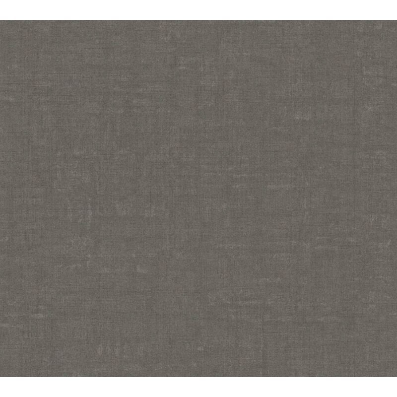 Unicolour wallpaper wall Profhome 387454 hot embossed non-woven wallpaper slightly textured unicoloured matt brown anthracite dark grey 5.33 m2 (57