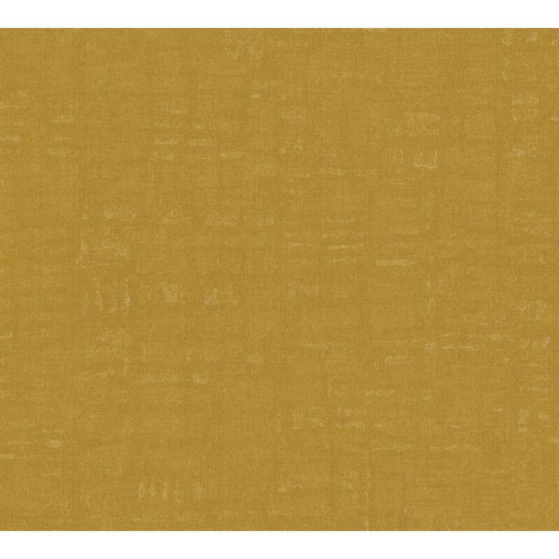 Unicolour wallpaper wall Profhome 387455 hot embossed non-woven wallpaper slightly textured unicoloured matt yellow ochre yellow 5.33 m2 (57 ft2)