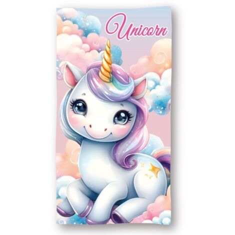Unicorn Mikrofaser Strandhandtuch 140x70 cm – Schnelltrocknendes Badetuch für Urlaub & Strand