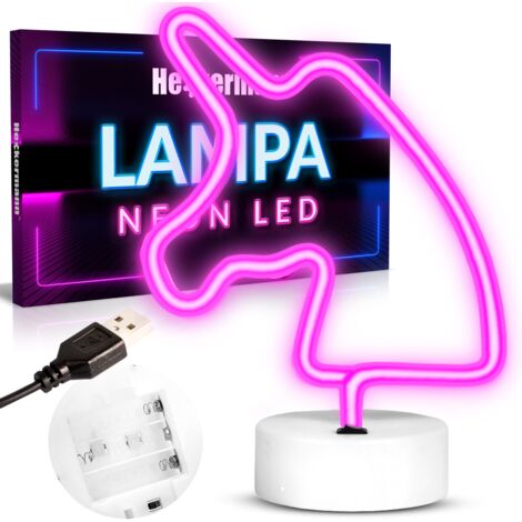Unicornio de neón LED de pie de Heckermann