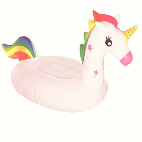 UNICORNO GONFIABILE GIOCO BAMBINI BIMBI PISCINA MARE SALVAGENTE 165x90 cm 129