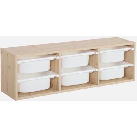 Unidad de almacenamiento para niños, 6 cubos