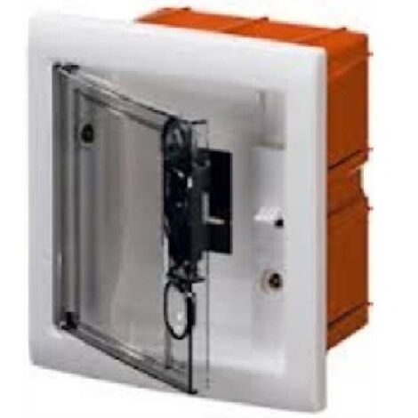 Unidad de control Gewiss para caja empotrada ahumada 6M IP40 GW40603