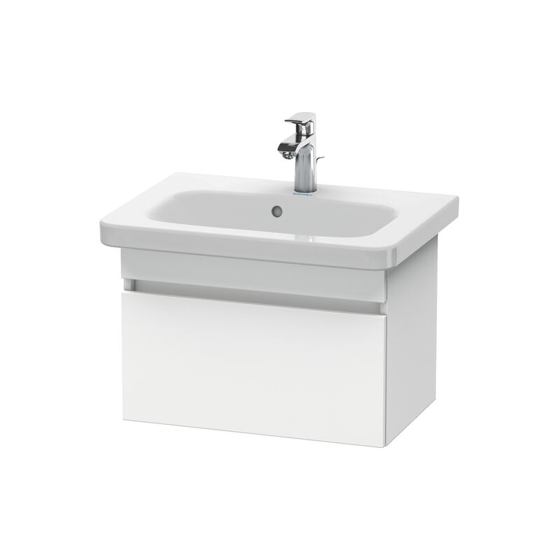 

Unidad de lavabo Duravit DuraStyle de pared 6379, 1 extraíble, 580mm, para DuraStyle, Color (frente/cuerpo): Basalto mate / Blanco mate - DS637904318