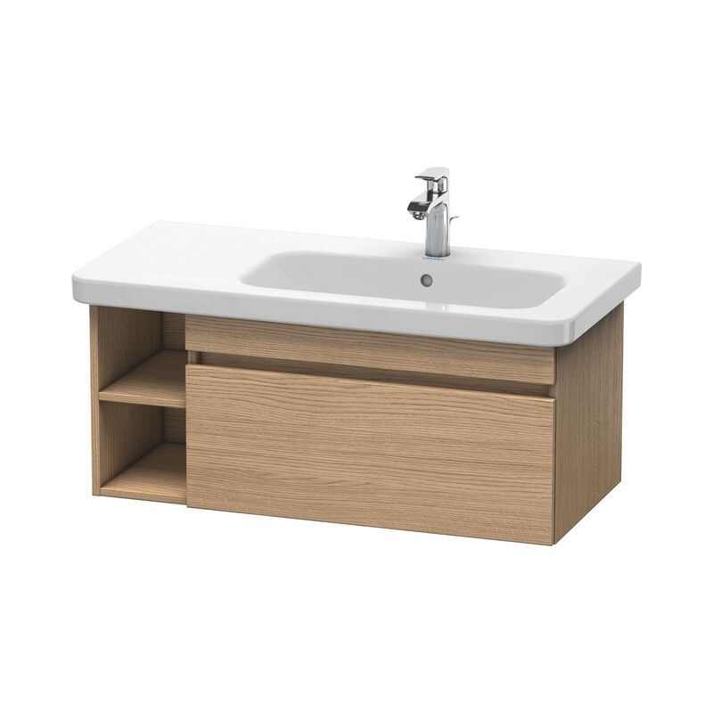 

Unidad de lavabo Duravit DuraStyle de pared 6396, 1 extraíble, 930mm, para lavabo DuraStyle a la derecha, Color (frente/cuerpo): Decoración Roble