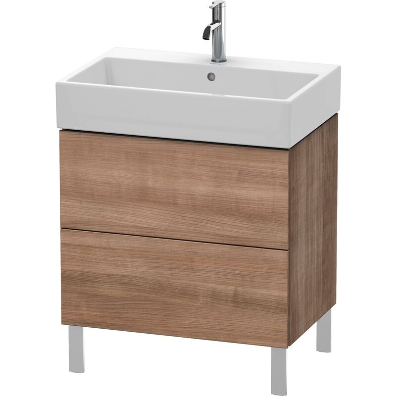 

Unidad de lavabo Duravit L-Cube de pie 68,4 x 45,9 cm, 2 extraíbles, para Vero Air 235070, color: Cerezo del Tesino - LC677607373