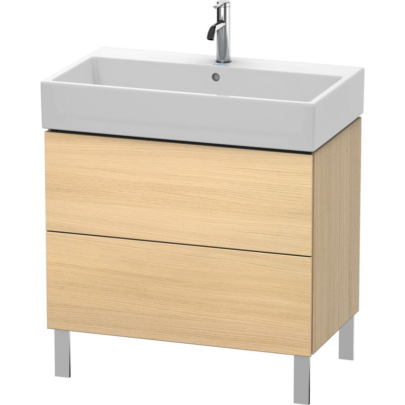 

Unidad de lavabo Duravit L-Cube de pie 78,4 x 45,9 cm, 2 extraíbles, para Vero Air 235080, color: Roble mediterráneo Chapa de madera auténtica