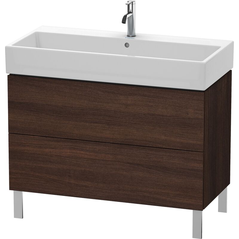 

Unidad de lavabo Duravit L-Cube de pie 98,4 x 45,9 cm, 2 extraíbles, para Vero Air 235010, color: Decoración Castaño Oscuro - LC677805353