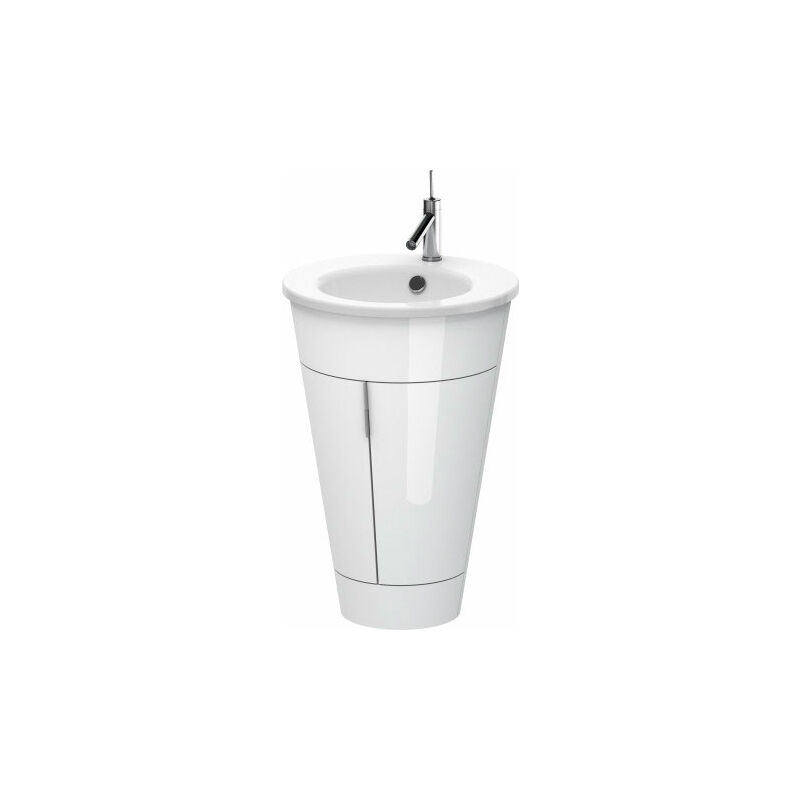 

Duravit Ag - Unidad de lavabo Duravit Starck de pie 9520, redondo 560mm, Color (frente/cuerpo): Seda topo laca mate - S1952006060