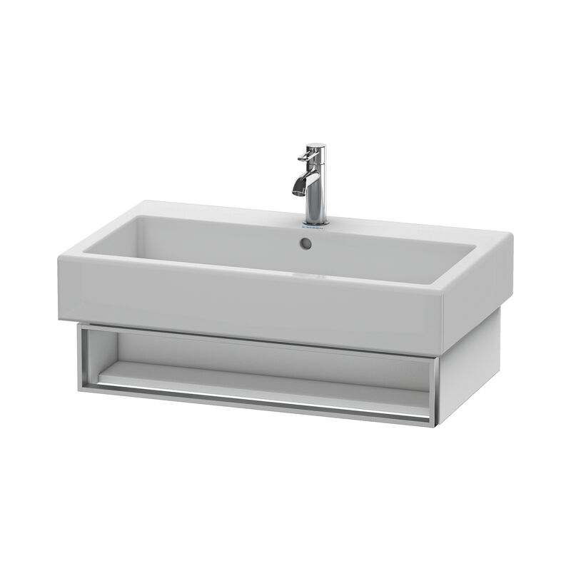 

Unidad de lavabo Vero 6006 de Duravit montada en la pared, con 1 compartimento abierto incl. toallero, 750mm, Color (frente/cuerpo): Blanco Mate