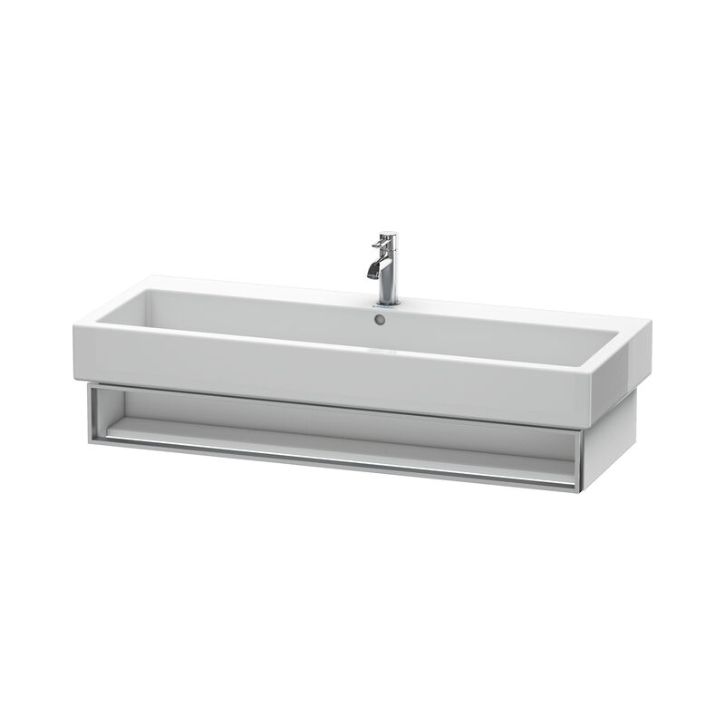 

Unidad de lavabo Vero 6008 de Duravit montada en la pared, con 1 compartimento abierto incl. toallero, 1150mm, Color (frente/cuerpo): Blanco Mate