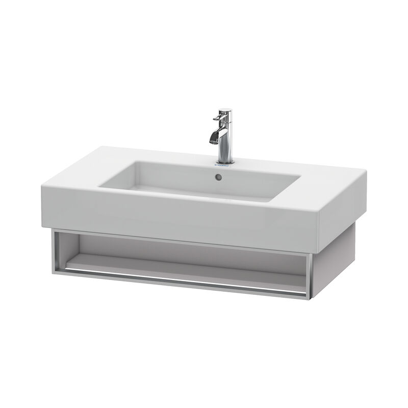 

Unidad de lavabo Vero de Duravit para montaje en pared 6013, con 1 compartimento abierto incl. toallero, 800 mm, Color (frente/cuerpo): Blanco Lila