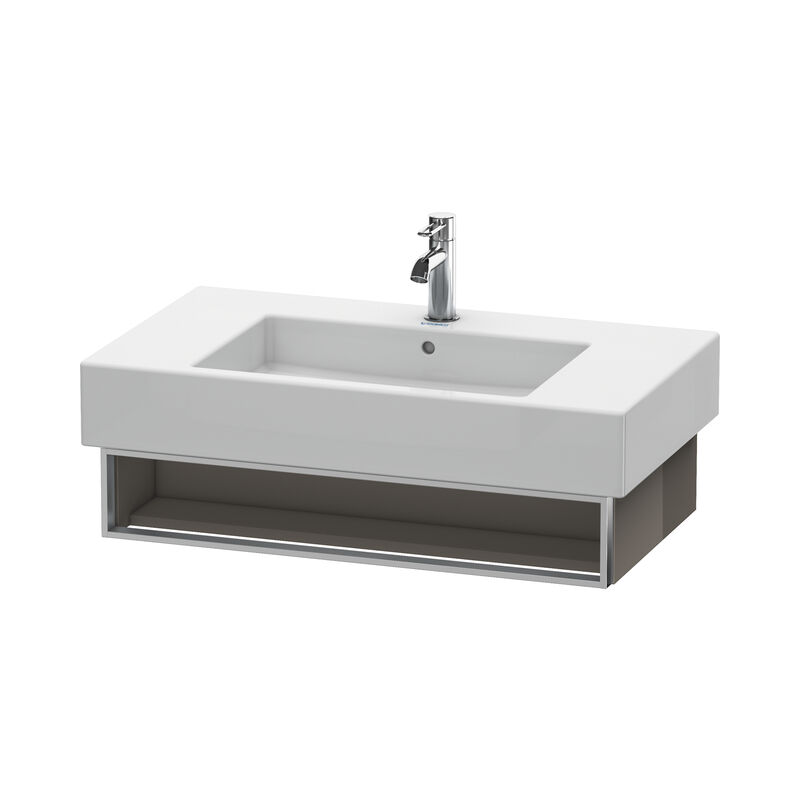 

Unidad de lavabo Vero de Duravit para montaje en pared 6013, con 1 compartimento abierto incl. toallero, 800 mm, Color (frente/cuerpo): Laca de color