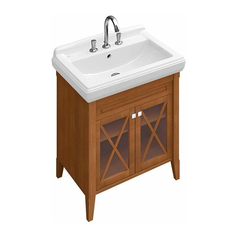 

Villeroy&boch - Acabado, Encimeras de lavabo, 1000 x 500 mm, Rectangular, para grifería de un solo orificio, orificio para grifo perforado, con