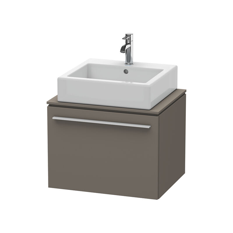 

Unidad de vanidad Duravit X-Large para consola 6500, 1 extraíble, 600 mm, Color (frente/cuerpo): Flanela Gris seda lacado mate - XL650009090