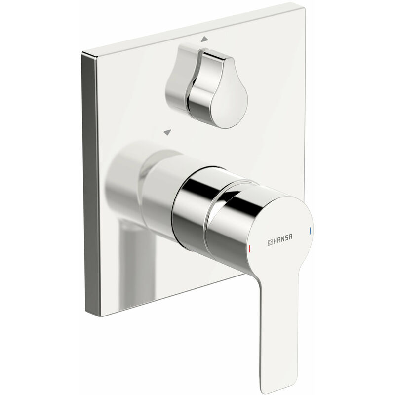 

Unidad funcional Hansa Hansaligna con juego decorativo monomando de pared, roseta cuadrada, 150x150mm - 83853513
