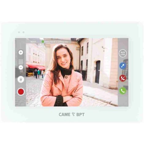 Unidad interna de videoportero IP manos libres CAME BPT XTS 5IP WH 840CH-0090