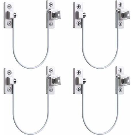unidades de limitadores de velocidad para ventanas y puertas, cerraduras para ventanas de UPVC, cerraduras de seguridad con cable, cerraduras de límite con llave y tornillos.
