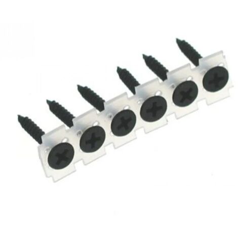 Unifix 3.5 X 25 BOX 1000, COLLATED DRYWALL SCREWS BUGLE HEAD BLACK PHOSPHATE