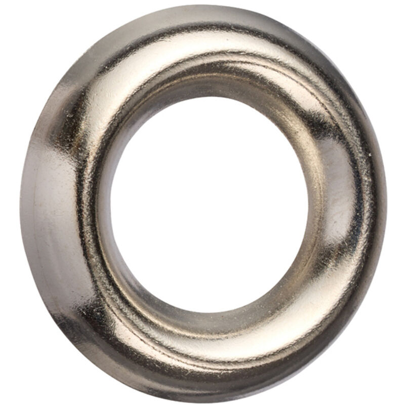 Unifix Brass Surface Screw Cups Nickel Plated - 6G - Box of 500 in Silver
