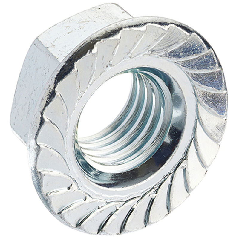 Unifix Class 6 Serrated Flange Nuts M10 x 1.50 in Silver