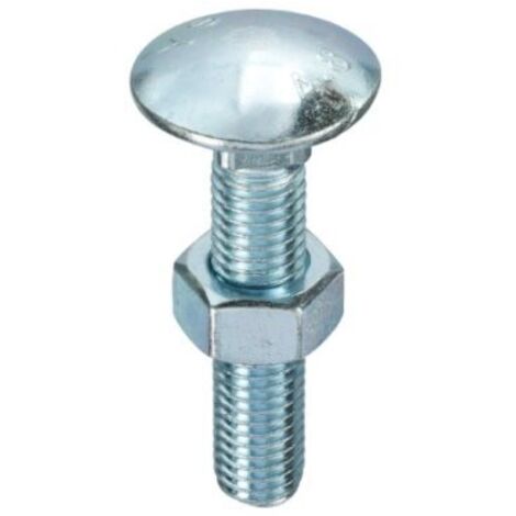 Unifix Cup Square Hex Bolts & Nuts M8 x 75 - Box of 50