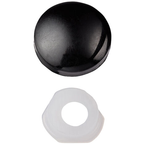 Unifix Dome Cap Screw Covers - Black - Box of 200